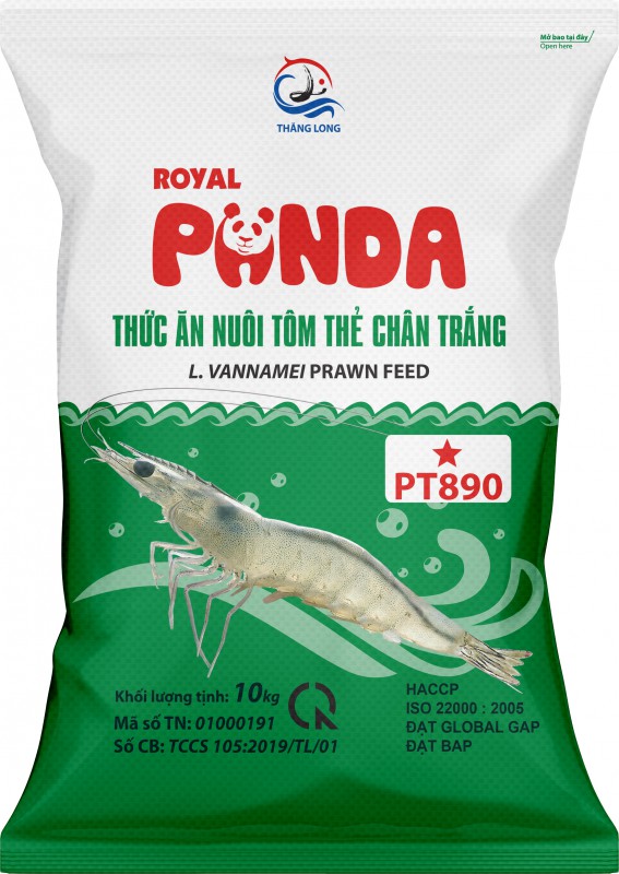 THỨC ĂN NUÔI TÔM THẺ PT890 10KG
