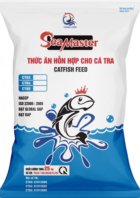 THỨC ĂN CÁ TRA S030.F02.063 CT03-05 25kg