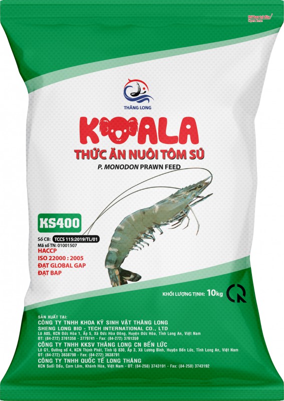 THỨC ĂN NUÔI TÔM SÚ KS400 10KG