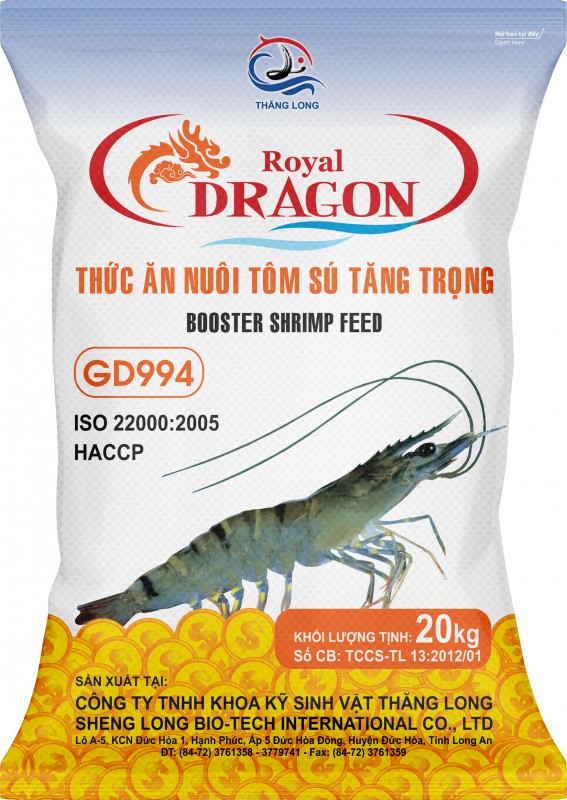 THỨC ĂN NUÔI TÔM SÚ GD994 20KG