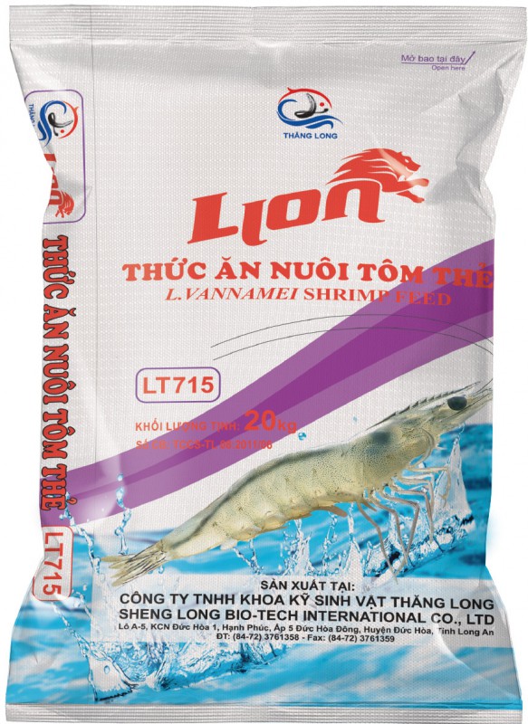 THỨC ĂN NUÔI TÔM THẺ LT715 20KG