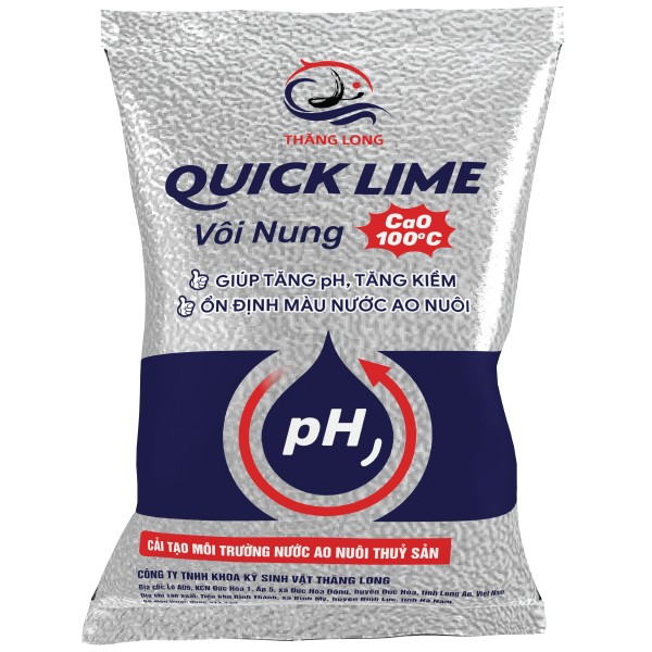 QUICK LIME - CẢI TẠO MÔI TRƯỜNG NƯỚC AO NUÔI